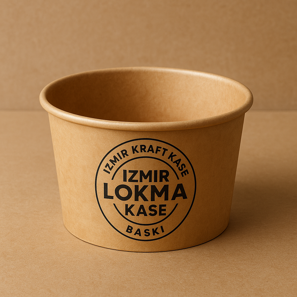 İzmir Kraft Kase ve Lokma Kasesine Baskı Hizmetleri: Estetik, Kalite ve Markalaşma