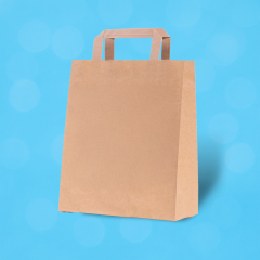 Kahverengi Kraft Flat Saplı Virgin Çanta 26x14x30