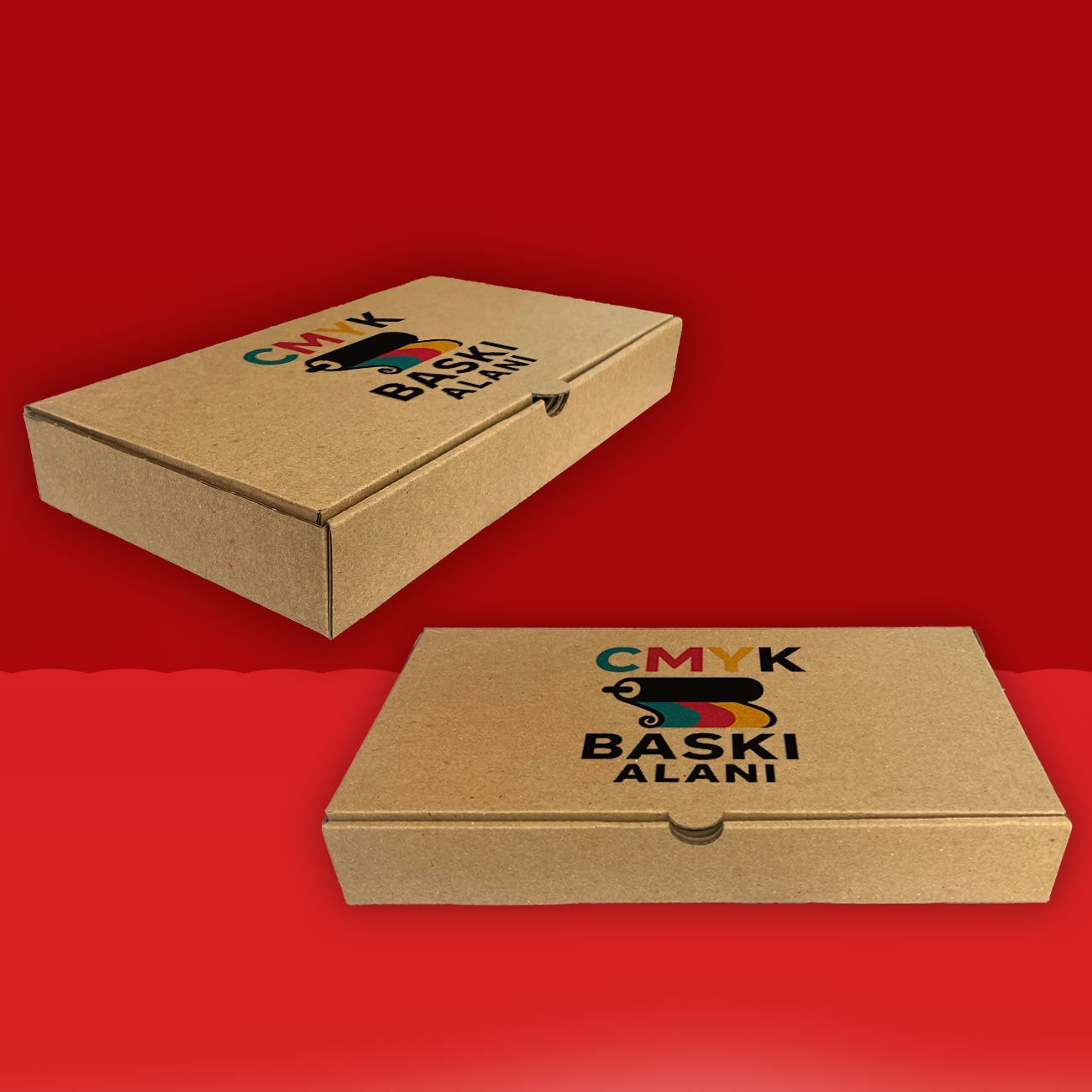 Baskılı Multi Pide Kutusu 15x27x4